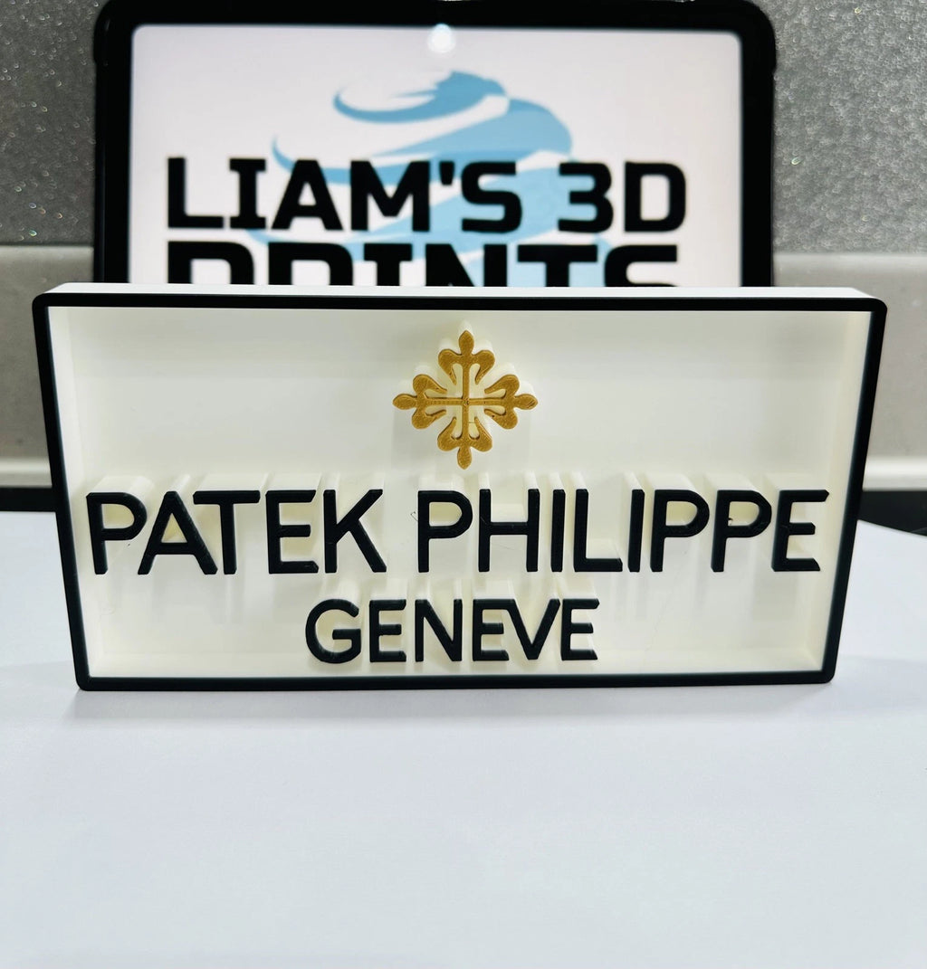 Decorative Patek Phillipe Watch Brand Logo Sign Display Box Sign