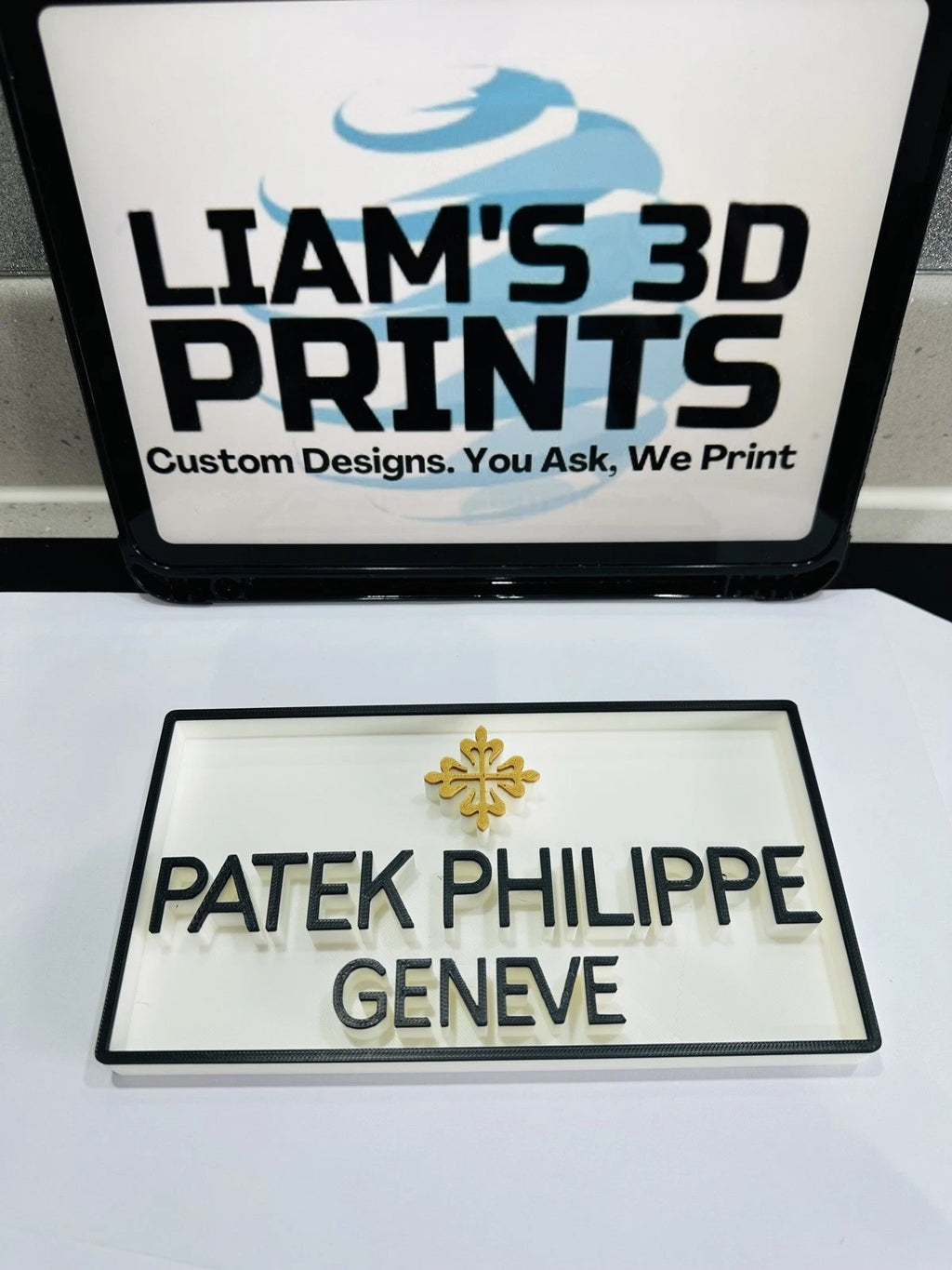 Decorative Patek Phillipe Watch Brand Logo Sign Display Box Sign