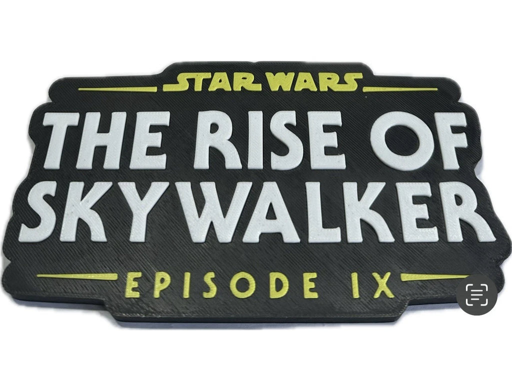 Decorative STAR WARS Rise Of The Skywalker Disney Film Sign logo display pops