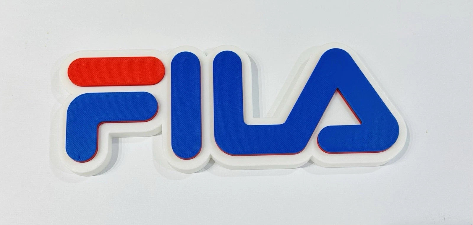 Share Decorative designer Fila Retro logo Sign Display Clothing 3D