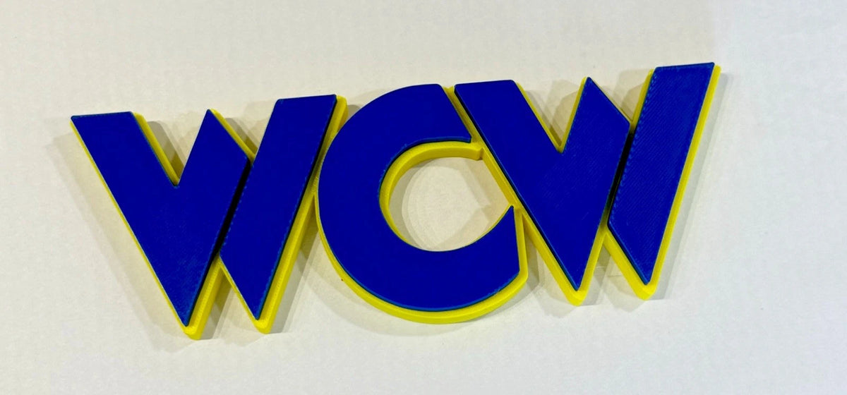 Decorative WCW Wrestling Self Standing Room Sign Display
