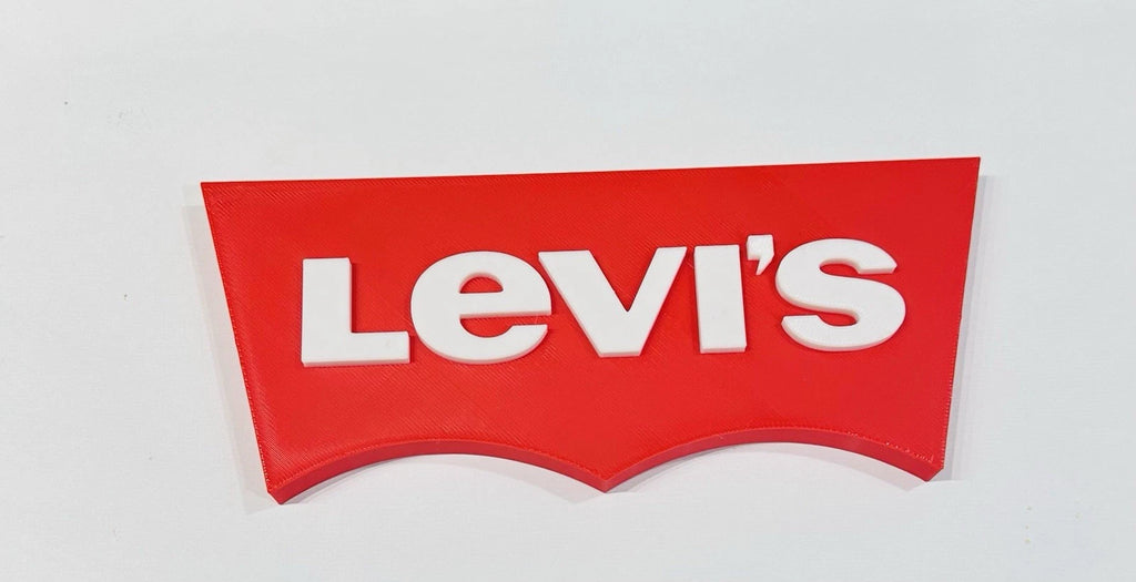 Decorative designer Levi's Levis logo Sign Display Clothing 3D
