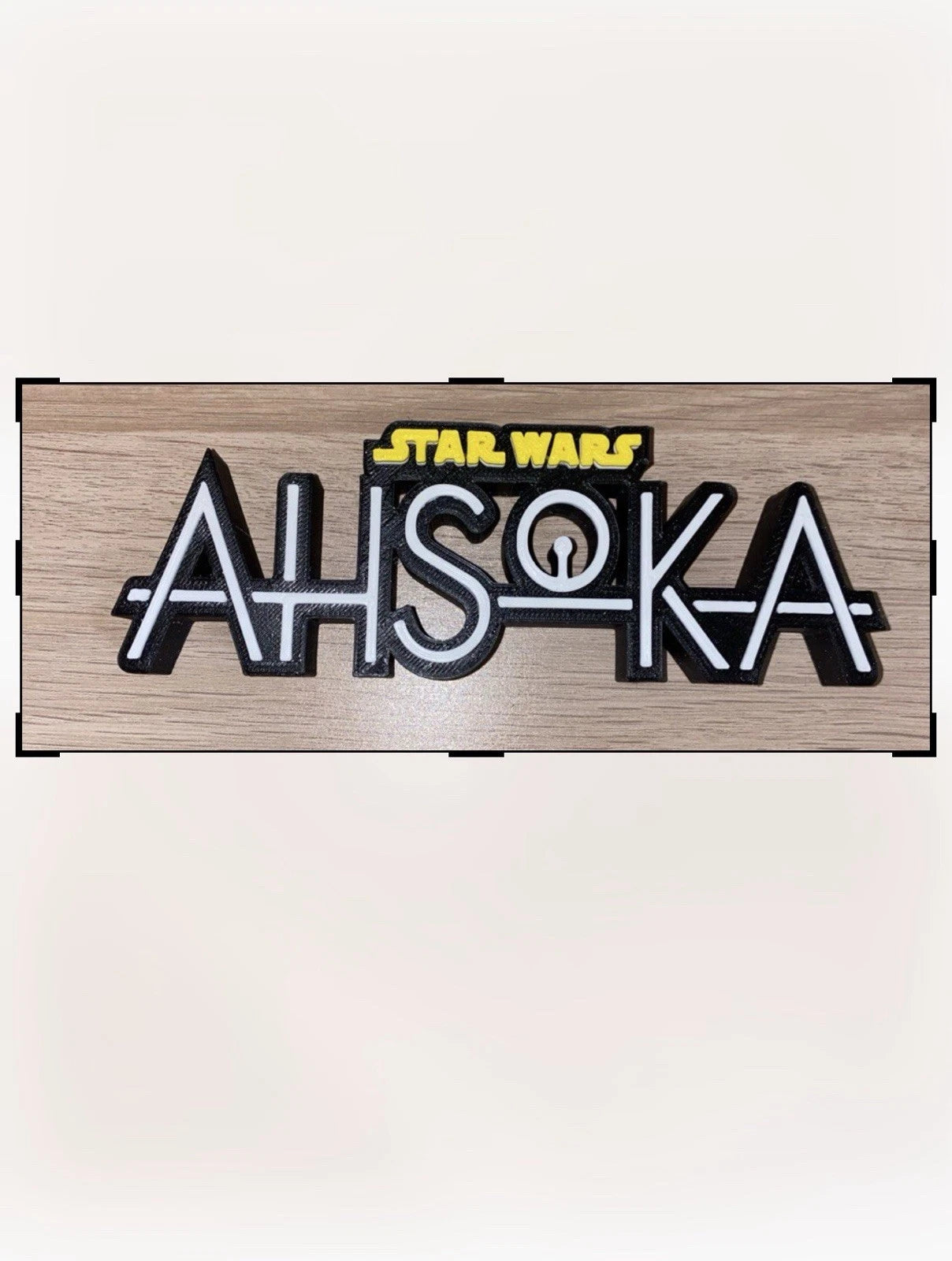Decorative STAR WARS AHSOKA self standing logo display pops Sign Disney