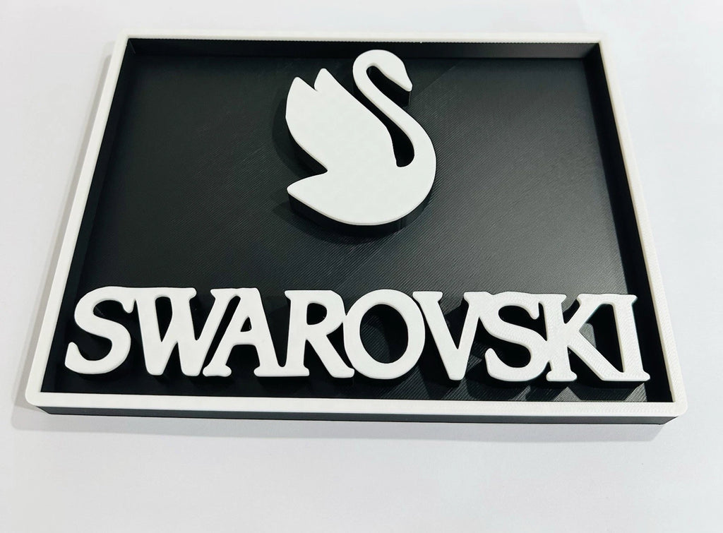 Decorative Designer Swarovski crystal logo Sign Display 2 colour choice Mancave