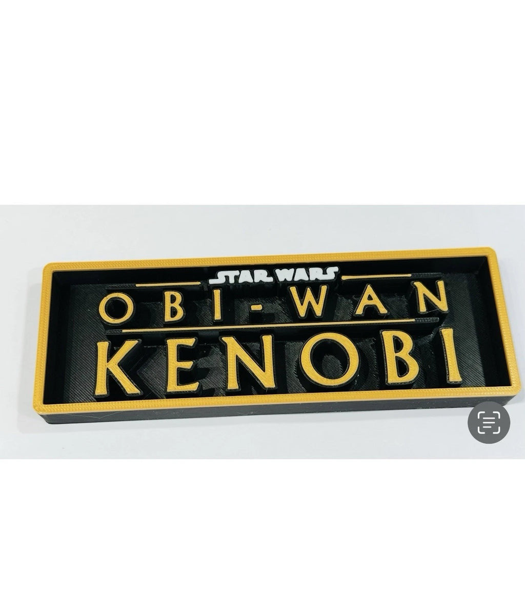 Decorative Star Wars Obi-Wan Kenobi Logo Sign Display Cinema S 17.5cm L 22cm