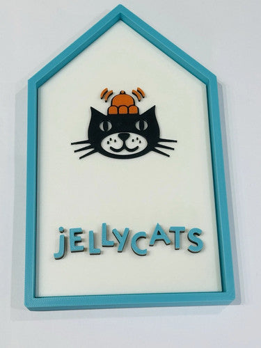 Decorative Jellycat Toys Store Display Box Logo Wall Plaque 3D Print
