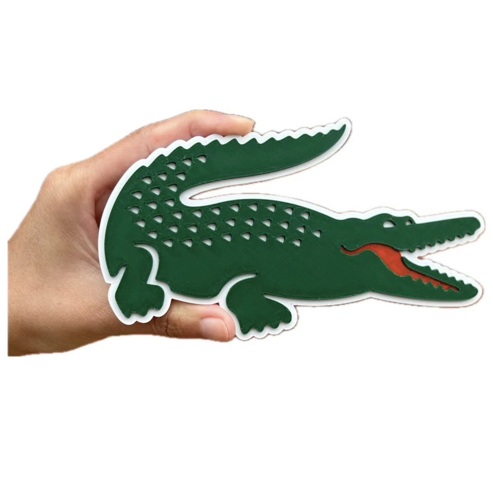 Decorative Designer Lacoste logo Sign Display two sizes small 16cm Large 25cm