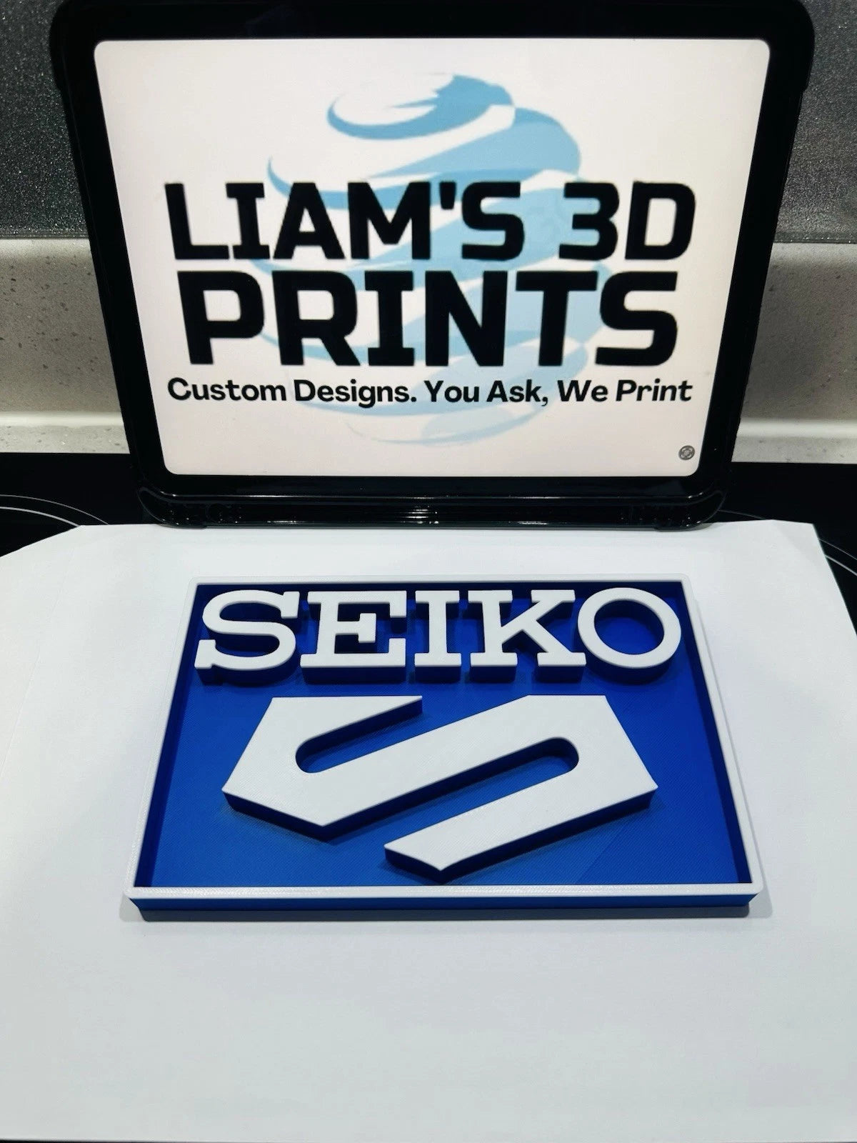 Decorative Seiko Watch Brand Logo Sign Display Box Sign
