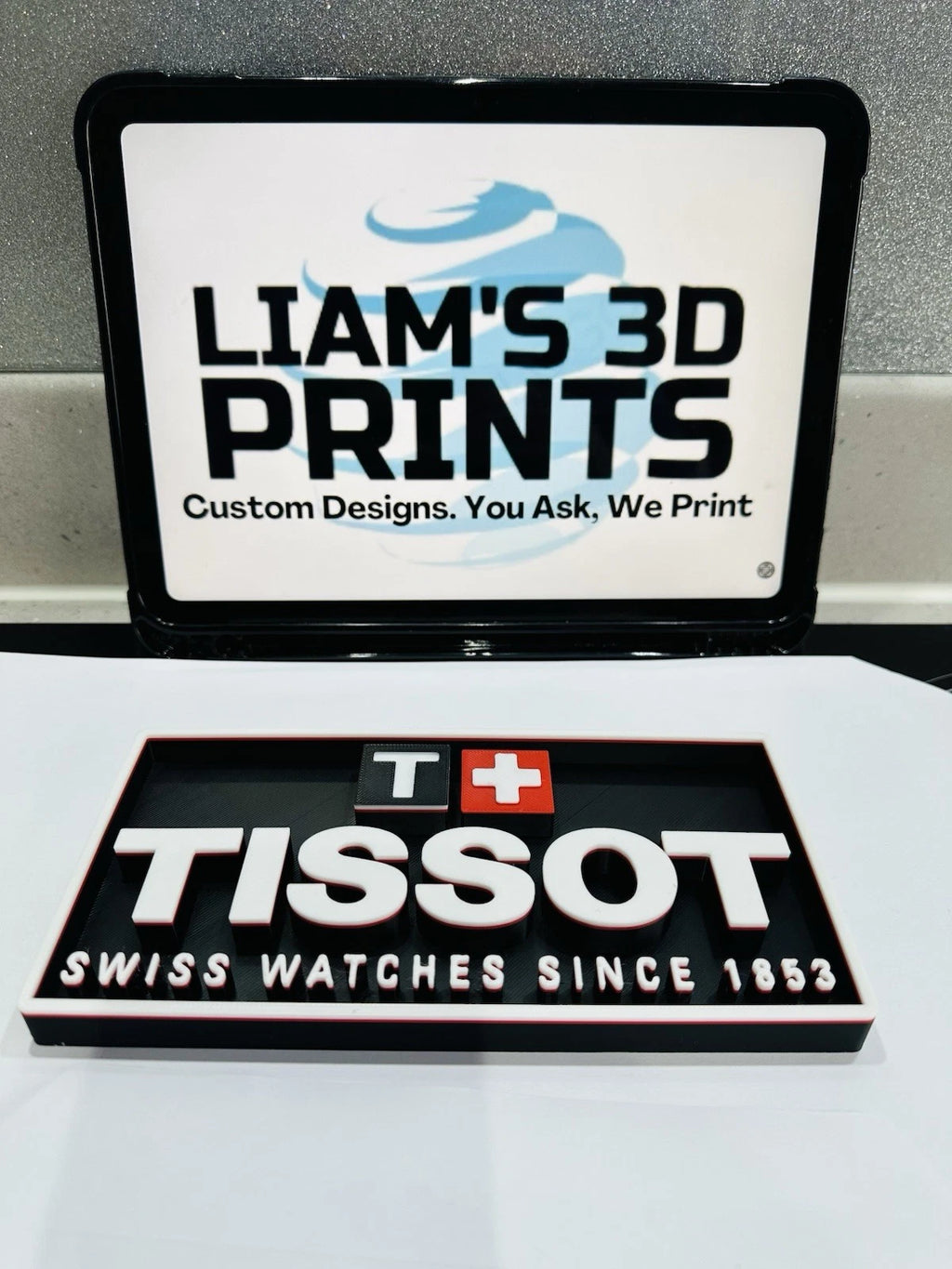 Decorative Tissot Watch Brand Logo Sign Display Box Sign